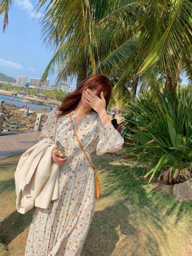 【现货】春季百搭韩版碎花连衣裙，女装连衣裙，郭郭家