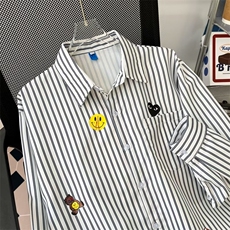 简约潮男青春流行春季新款潮流日常日系五分袖衬衫百搭W7247-P38，男装衬衫，星座512-2