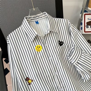 简约潮男青春流行春季新款潮流日常日系五分袖衬衫百搭 W7247-P38图片