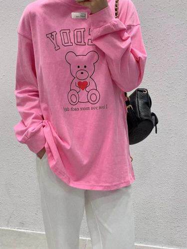 韩味小熊T怎么搭都好看，女装，zge