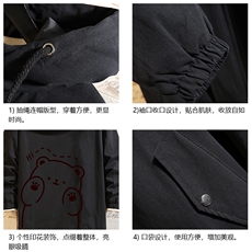 JK41236-P85纯棉连帽夹克男士大码工装夹克男砖墙，男装夹克，电商A040A