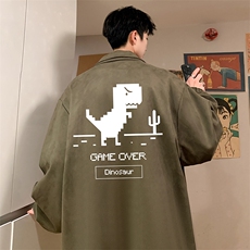 麂皮绒夹克男大码立领褂子外套JK85315-P68加绒款-P78，男装夹克，电商A040