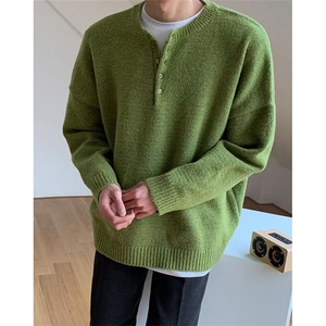 慵懒风毛衣早秋季亨利针织衫ins潮宽松百搭青年外套 M2330,男装针织衫/毛衣,星座1116A（原606A-3）