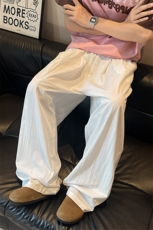 D206-18XL-M夏季美式薄款刺绣防晒山本裤男冰丝垂感阔腿裤PK9149，男装防晒衣，电商D206-1