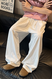 D206-1 8XL-M夏季美式薄款刺绣防晒山本裤男冰丝垂感阔腿裤PK9149图片