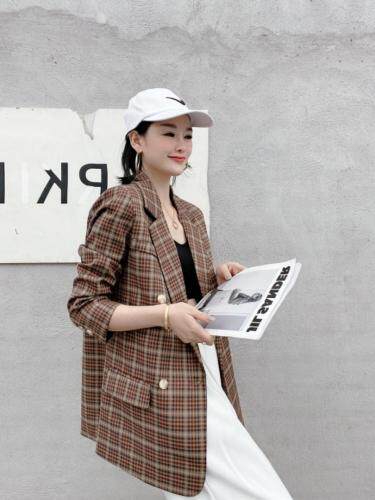 春季格子西装，女装西装，MZ 原创