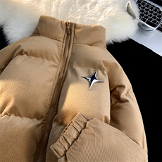 2025冬季新款灯芯绒棉衣星星贴标面包服A316-1-Y111P115控148，男装棉衣，星座906（原电商a316-1）