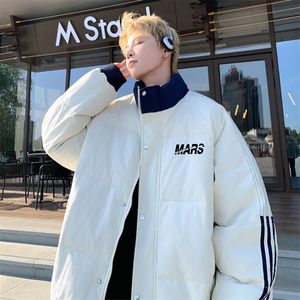 ！2025冬季新款男士字母印花立领棉衣情侣棉服外套MY209特P80图片