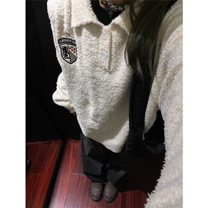 现货 美式复古刺绣polo领毛衣针织衫 807-3-YSYT05-P65图片