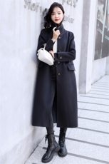 2025秋冬新款双面羊绒大衣简约时尚气质百搭修身长款羊毛外套，女装双面呢大衣，媚琳依坊