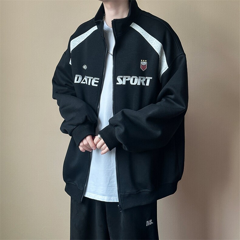 现货新款刺绣立领夹克外套男潮牌时尚休闲上衣A351-AW2518-P110,男装夹克,电商A351