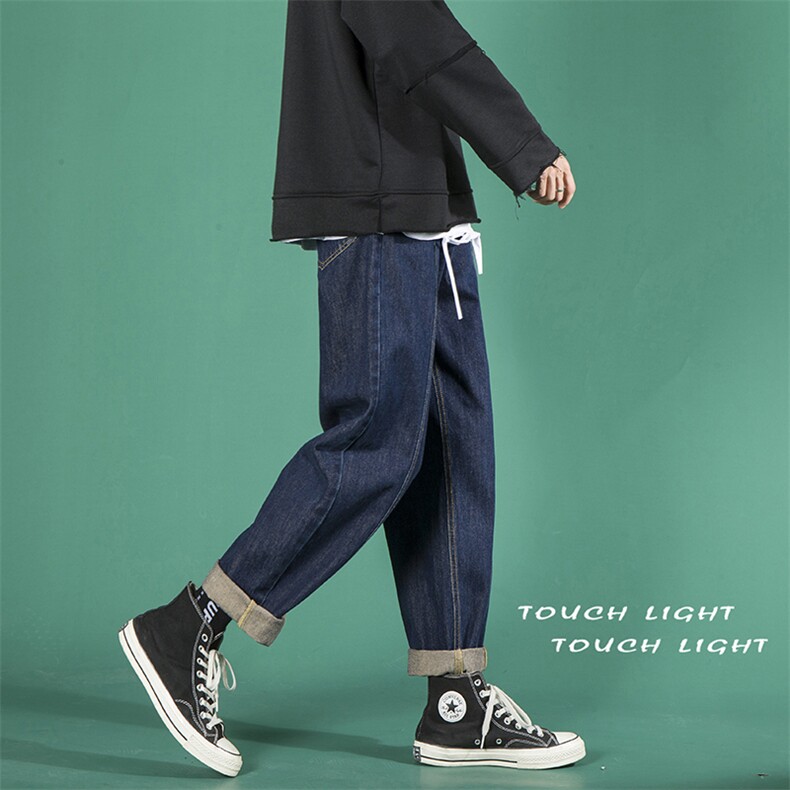 主推！纯色牛仔裤宽松休闲直筒老爹裤X715NZ006批45控68，男装牛仔裤，星座715
