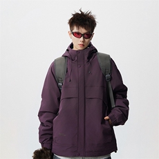 现货5W件冬季三防美式boxy解构连帽雪山冲锋衣棉衣男女棉服厚外套，男装夹克，电商A486-1