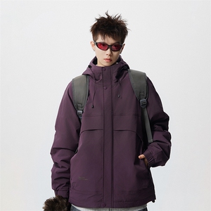 现货5W件冬季三防美式boxy解构连帽雪山冲锋衣棉衣男女棉服厚外套图片