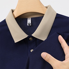 长袖POLO衫卫衣工作服定制印LOGO秋冬季款餐饮酒店公司员工装定做，男装Polo衫，电商B212（原钱塘6029）