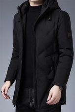 羽绒服男2023年新款冬季连帽保暖上衣中年爸爸装加厚休闲男士外套，男装羽绒服，电商B212（原钱塘6029）
