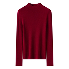 2026年秋季时尚百搭通勤简约休闲半高长袖，女装羊绒衫，蚂蚁派对工厂直营店