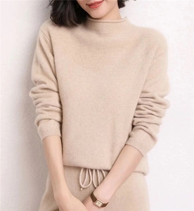 毛衣女新款2024秋冬套头时尚宽松慵懒针织上衣图片