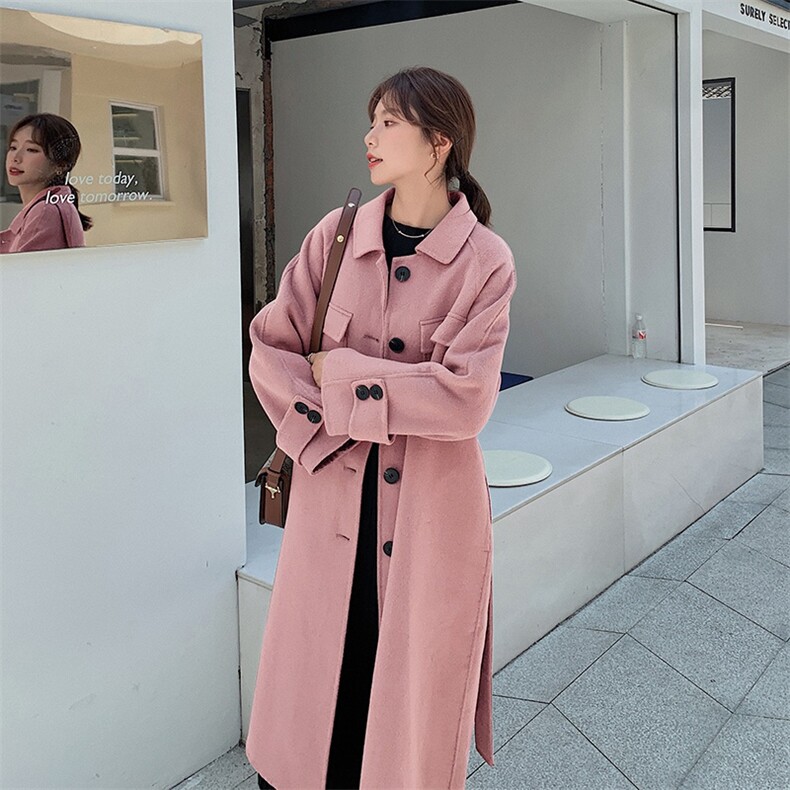 数据未测2021新款女式气质呢大衣Z122P175K258,女装毛呢外套,浙宝296A