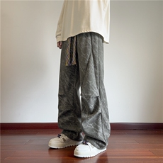 抖音品质冬季加绒保暖灯芯绒宽松休闲裤B315-K24299JR-特p40控78，男装休闲裤，电商B315