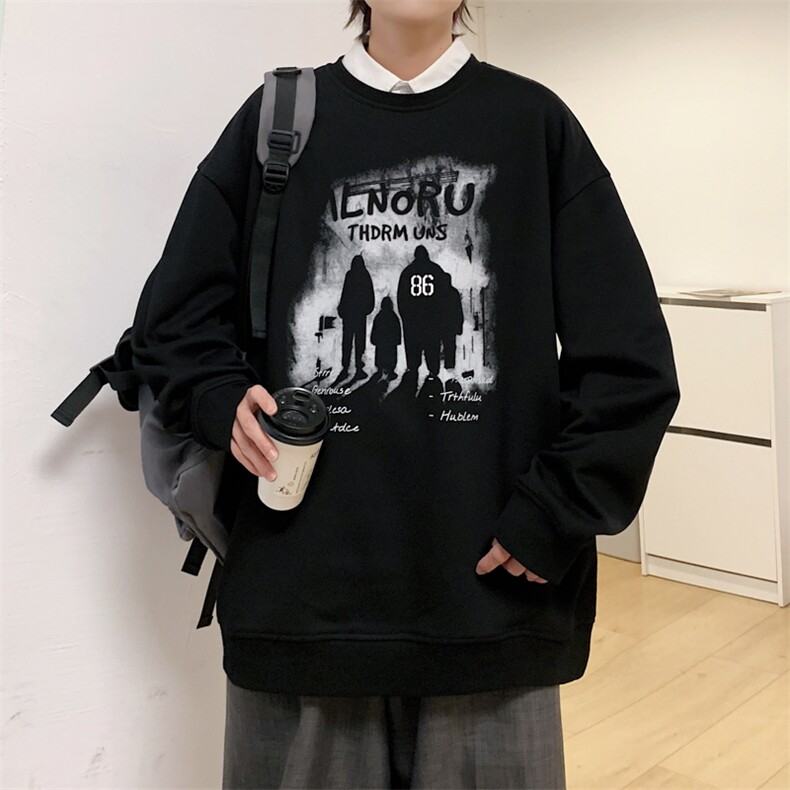 【新品】8806-P412026年春季新款圆领卫衣男休闲宽松百搭上衣,男装卫衣,星座1206-1（原A206-1）
