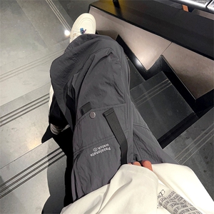 24春款纳米皱工装裤休闲裤束脚裤男KP205 P55图片