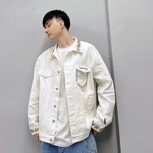 春秋季痞帅外套ins潮牌港风潮流宽松牛仔衬衫外套-NC218-P70图片