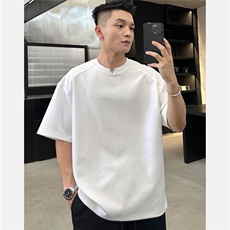 【有货】DAT07-特P33显肩宽小V设计款春夏男士短袖T恤高级感半袖，男装T恤，星座603-2
