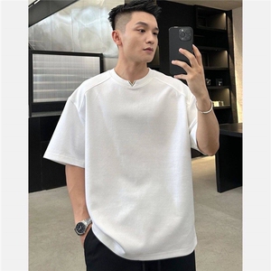 【有货】DAT07-特P33显肩宽小V设计款春夏男士短袖T恤高级感半袖图片