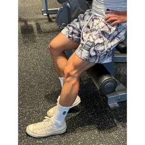 DK654LL-P26  美式蛇纹短裤男夏季高级感痞帅速干五分裤图片