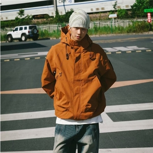 山系户外情侣装连帽上衣服2024秋新款男女宽松夹克外套W5890-P57图片