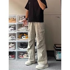 现货DK8280-批55春秋季宽松直筒迷彩脏脏裤潮牌牛仔裤，男装牛仔裤，星座603-2