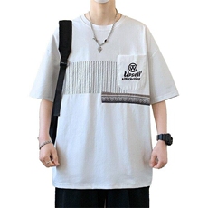 25166-特P40夏季休闲时尚T恤男短袖打底衫青少年潮牌印花T恤，男装T恤，电商D310B