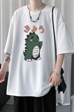 HT73037-P22华夫格t恤男短袖男大码五分袖短句风，男装T恤，电商A040