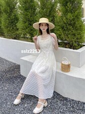 夏装新款连衣裙，面料柔软舒适透气、潮流韩版修身，女装连衣裙，时尚靓姿