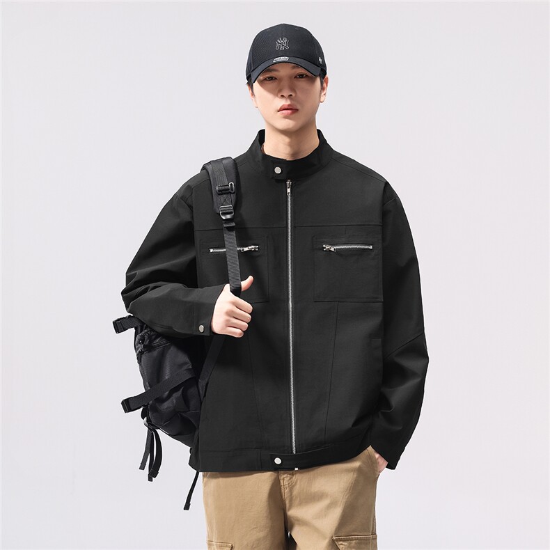 无影墙工装飞行夹克男秋季立领棒球服外套A436-1807-P80119,男装夹克,电商A436