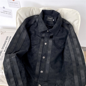 织带皮纹皮衣夹克外套美式男士短款翻领皮上衣服潮JK0783-P78,微胖人过膝靴子怎么搭配衣服图片