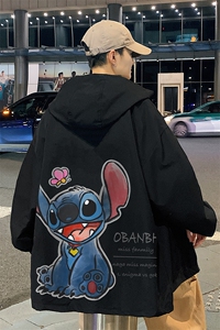 ！港风风衣男短款长袖夹克男休闲外套男上衣男DJK308-P45图片