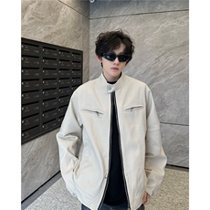 春秋款哈灵顿牛仔外套男女硬汉风牛仔衣美式工装夹克W6708-P78，男装工装外套，星座412-3
