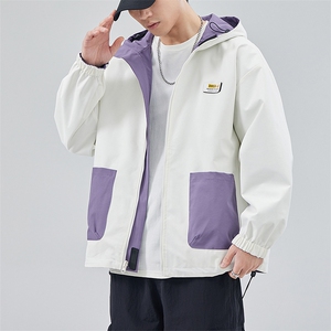新款现货户外双面穿立领夹克男 冲锋衣外套JK902 -P80图片