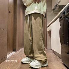 灯芯绒秋季新款长裤宽松舒适直筒休闲裤B315-K23448-p45控58，男装休闲裤，电商B315