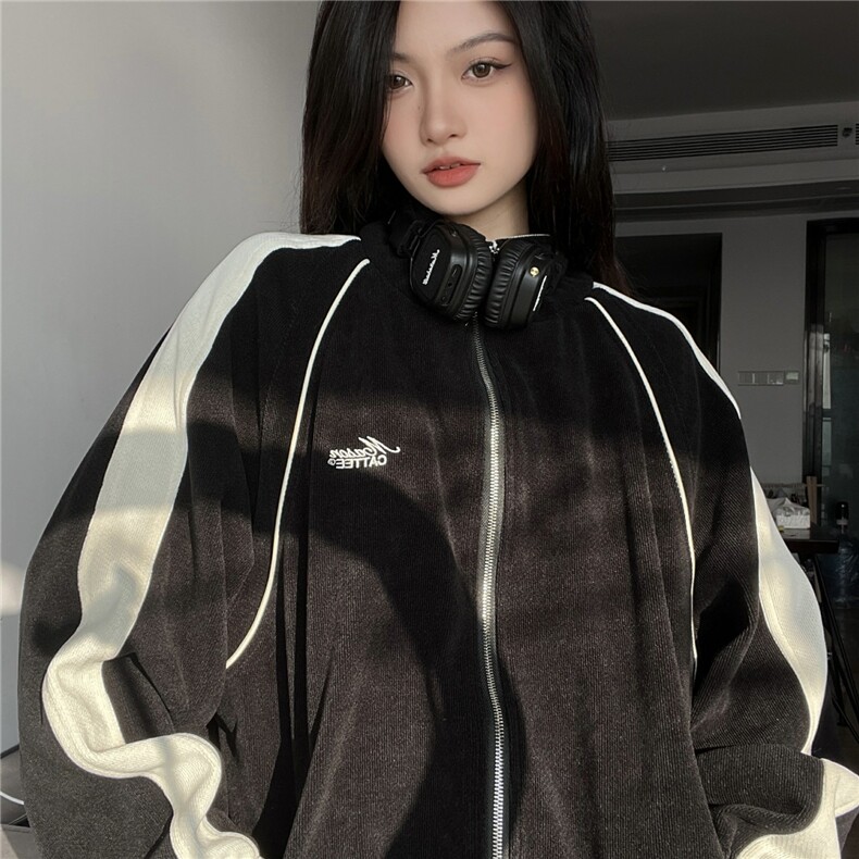 网络图现货！立领夹克春夏款拼色学生外套高级感简约风R608-P85,男装夹克,星座1005-6