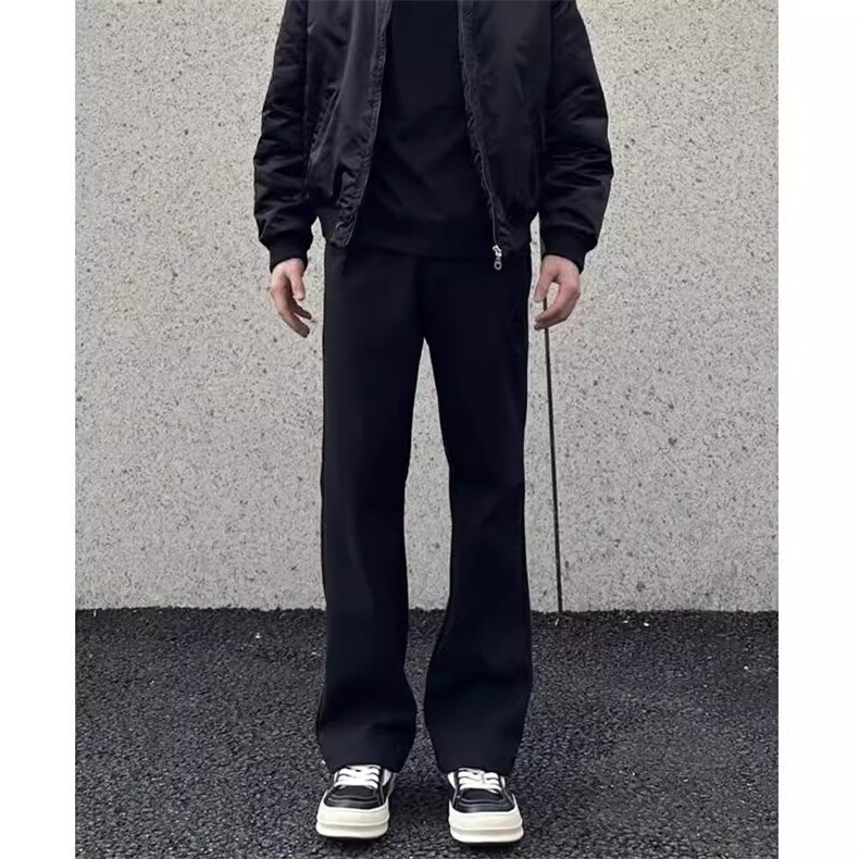 1506/QA210/P43秋冬美式高街运动休闲裤情侣潮男黑色弯刀卫裤男,男装休闲裤,星座1506