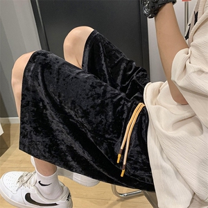 金丝绒短裤男生休闲裤KD537-P35图片