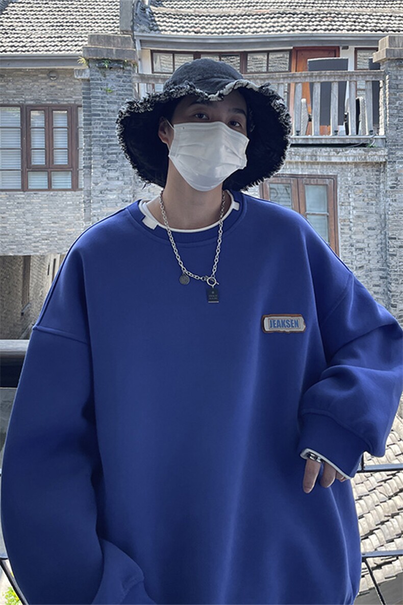 男生美式高街大码卫衣秋季潮牌港风连帽衣服秋宽松JK22302P55控68,男装卫衣,星座605(原A050)