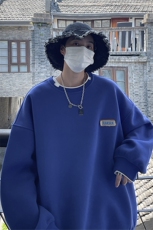 男生美式高街大码卫衣秋季潮牌港风连帽衣服秋宽松JK22302P55控68，男装卫衣，星座605(原A050)