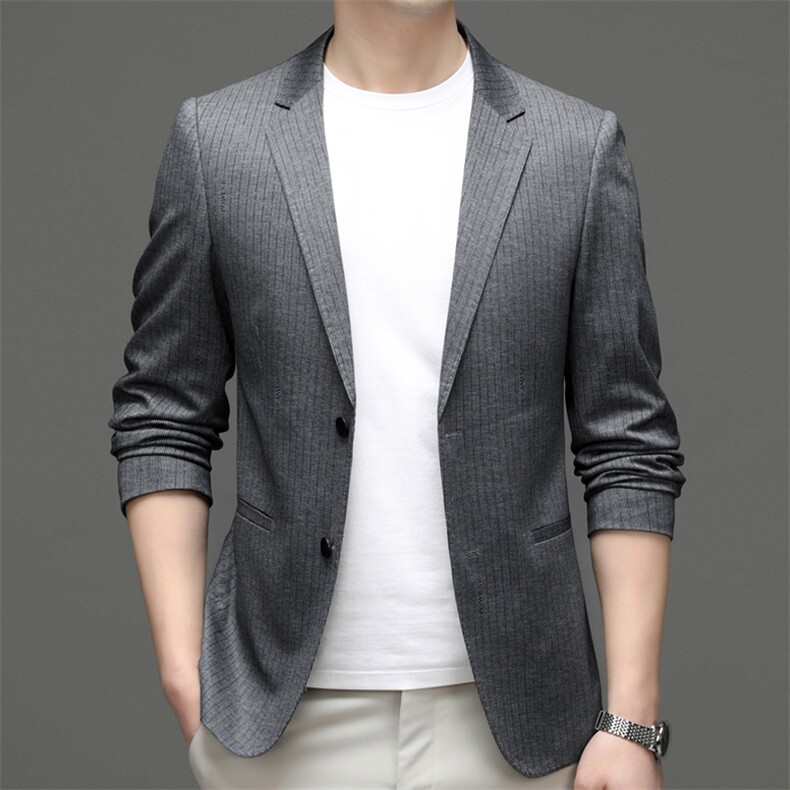 M5558-1钱塘2020-3春夏新款男士休闲西服简约百搭外套货稳P135图片