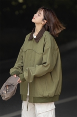 男女同款加厚保暖夹棉夹克水洗棉棉衣外套A406A1182特P88，男装夹克，星座309（原A406）