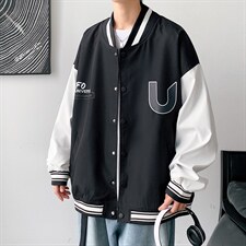 ！2023春季新款男士棒球夹克宽松百搭秋衣外套JK302P60,男装夹克,电商B220
