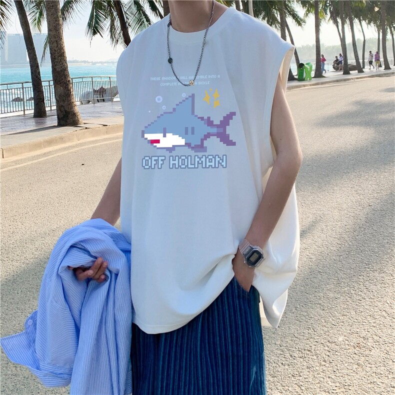 量大图低自动【有货】纯棉背心HD019-1-BX2598-P20，男装背心/马甲，电商019-1